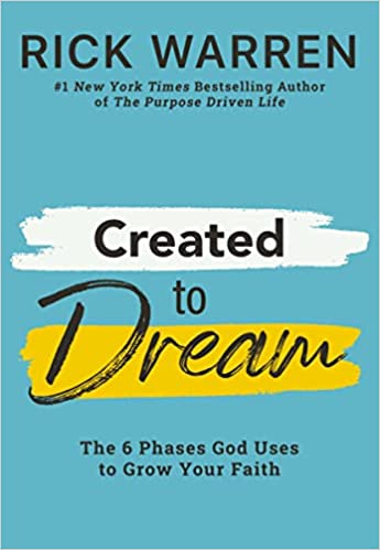 created to dream book cover by rick warren