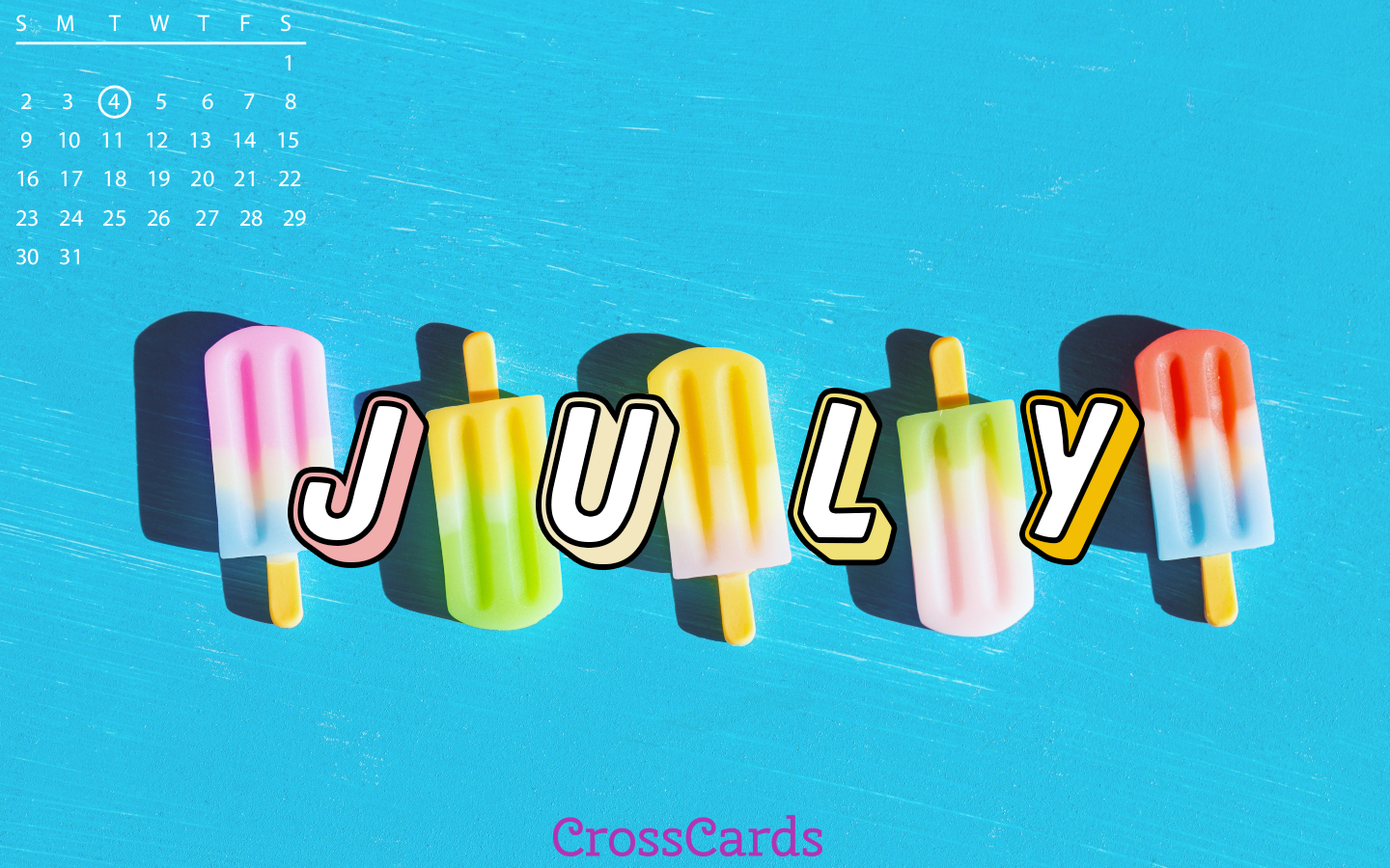 July 2023 - Popsicles mobile phone wallpaper