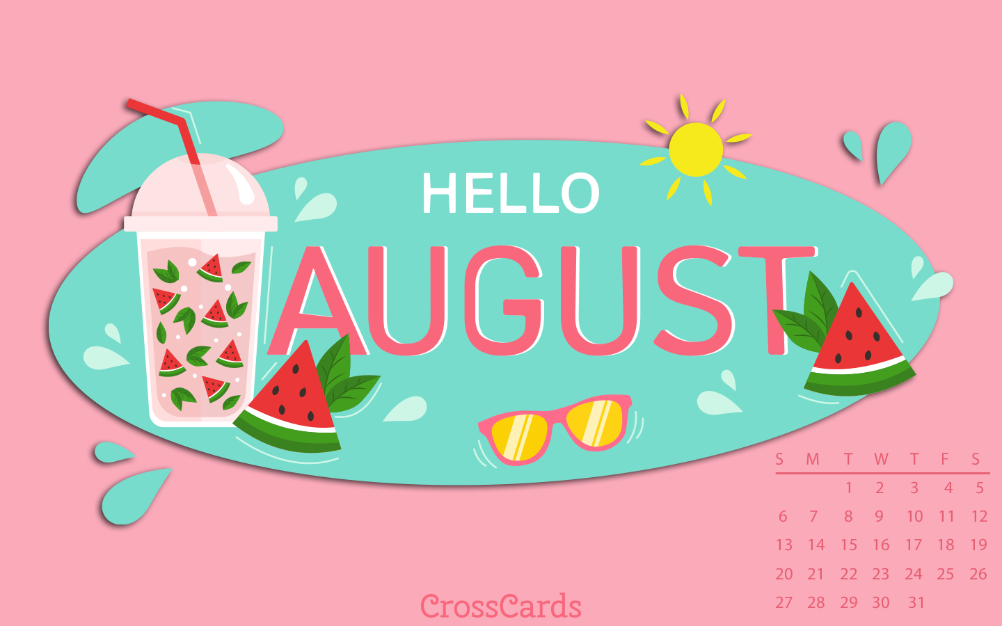 August 2023 - Hello August! mobile phone wallpaper