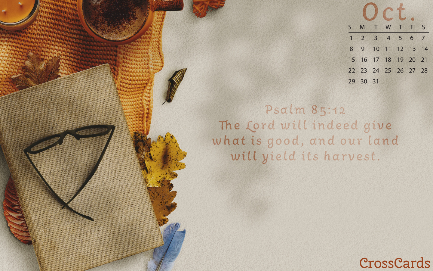 October 2023 - Psalm 85 mobile phone wallpaper