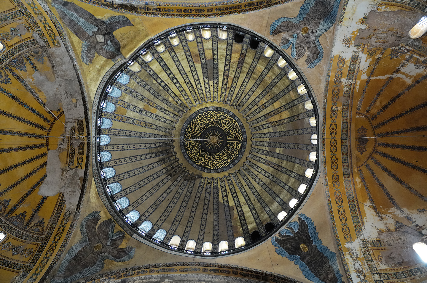 Fresco of the Seraphim in the Hagia Sophia Cathedral