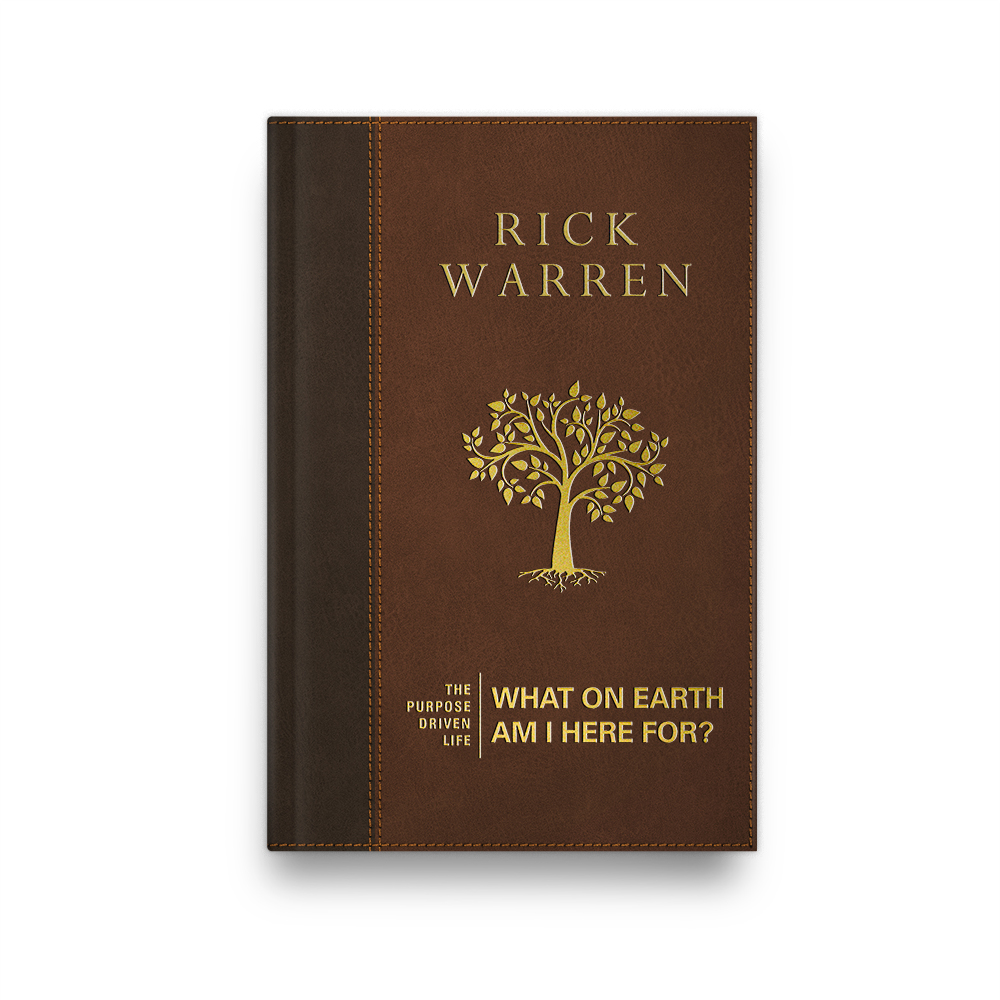rick warren what on earth am i here for daily hope offer leather bound