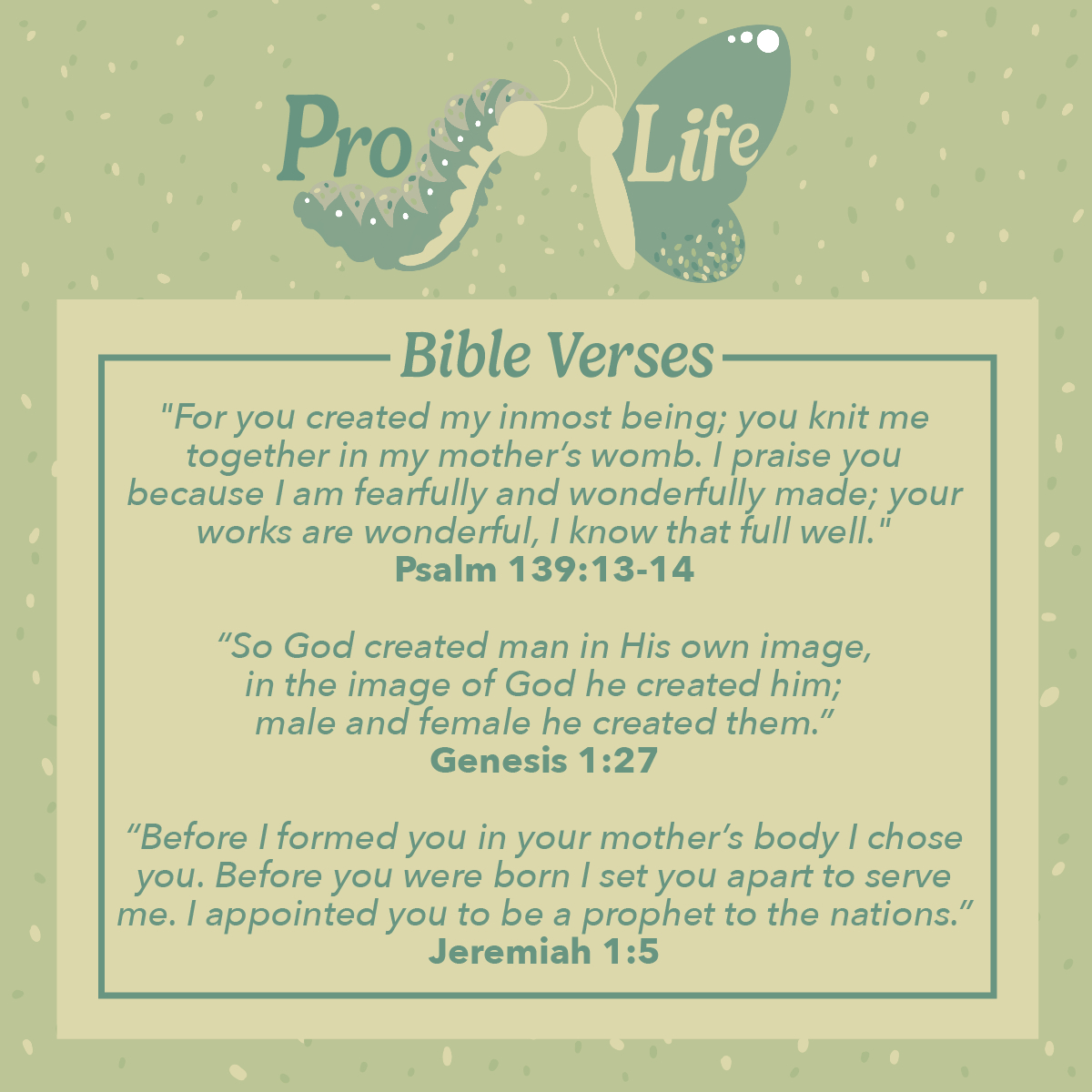 Pro Life Bible Verses ecard, online card