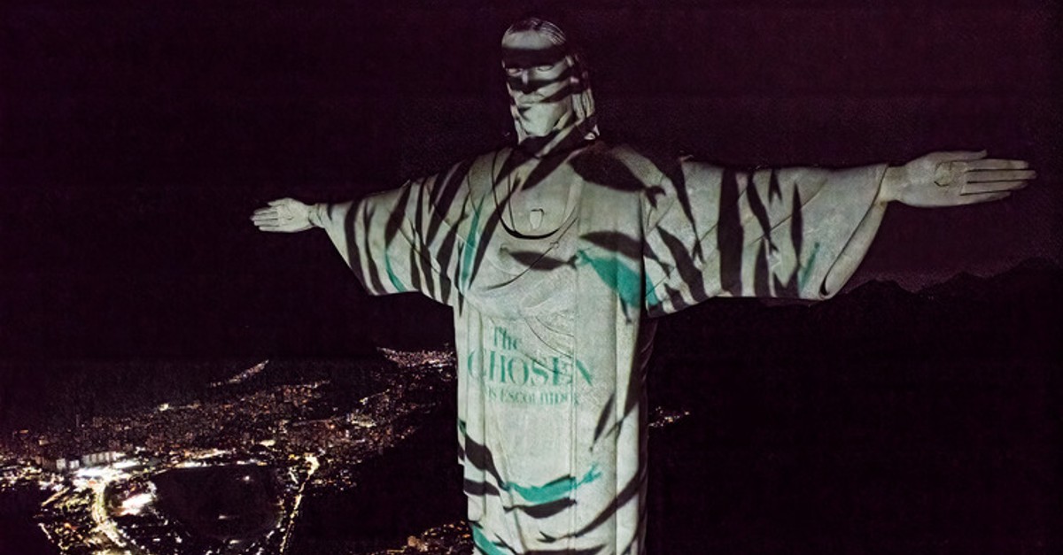 The Chosen Lights Up Brazil’s Sky with Stunning Projection on Christ the Redeemer