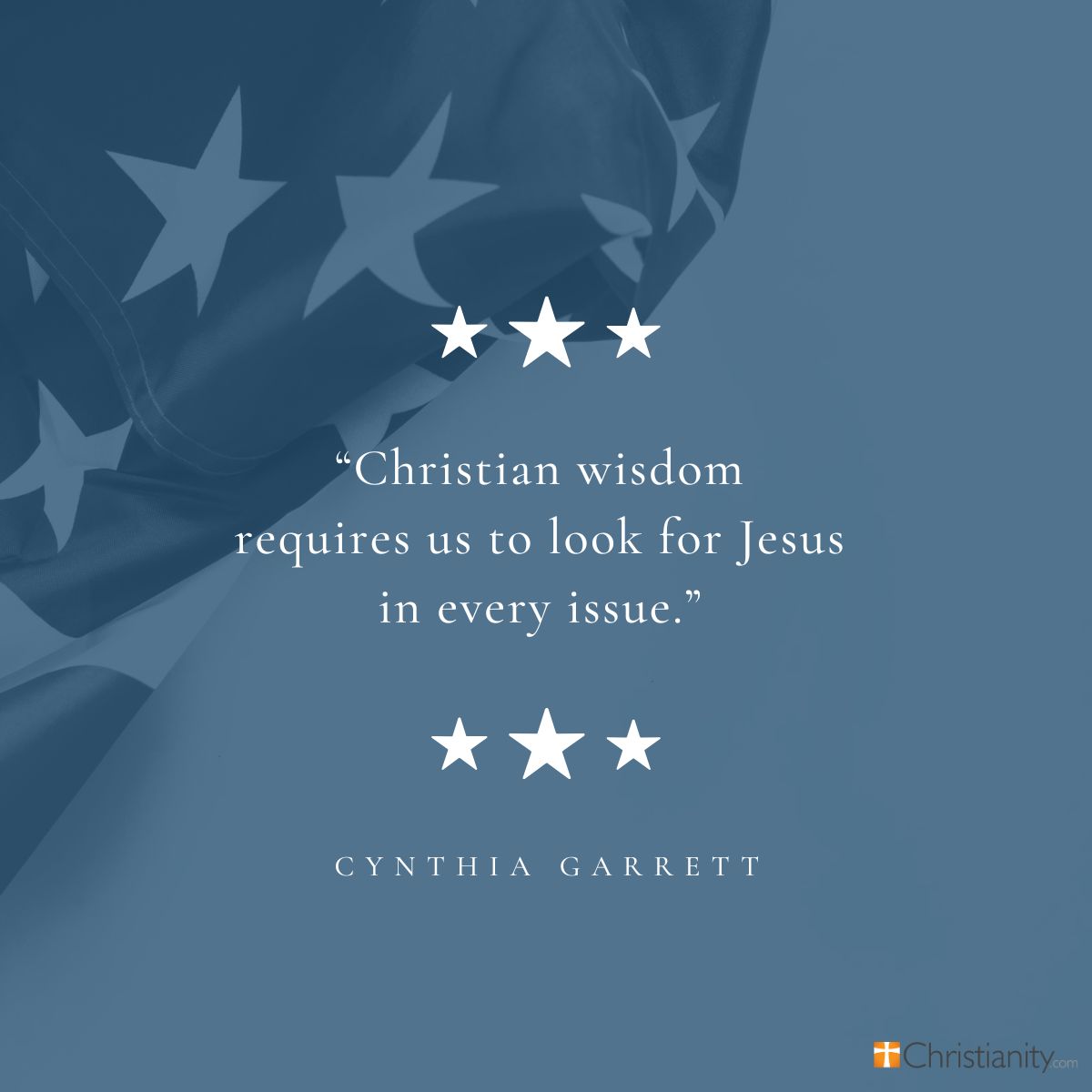 Cynthia Garrett Quote; Jesus and politics.