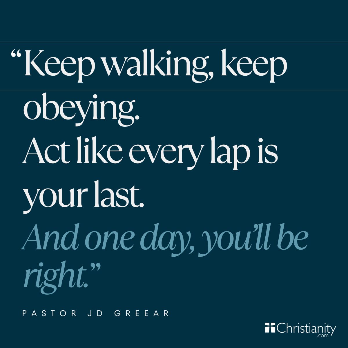 Pastor JD Greear Quote