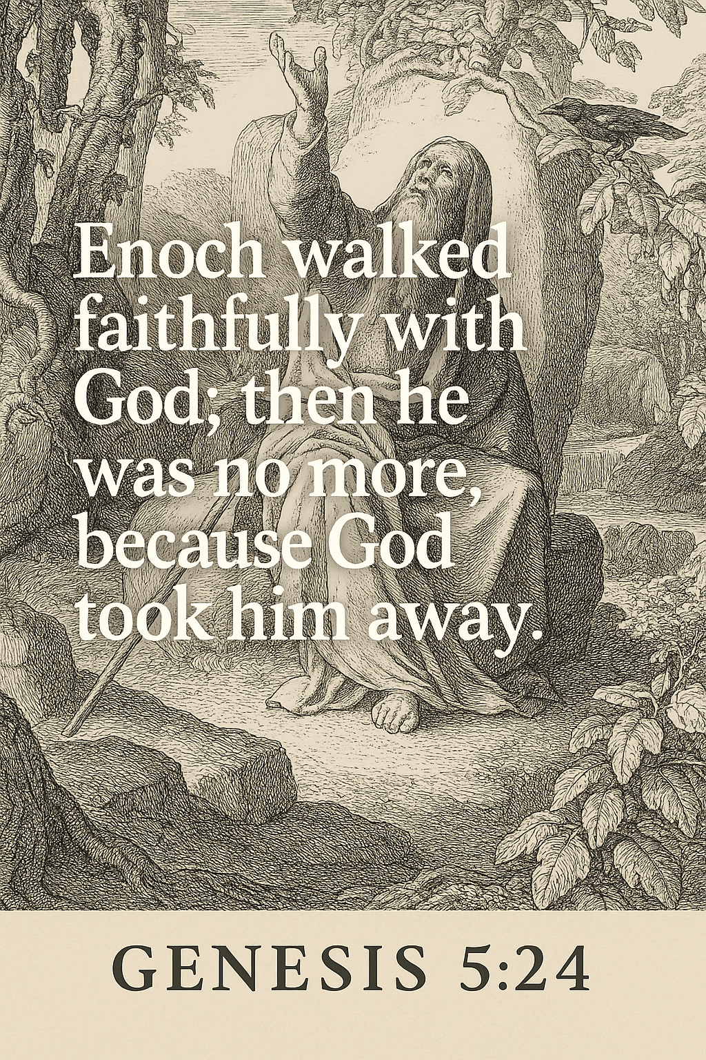 Genesis 5:24 Bible verse about Enoch