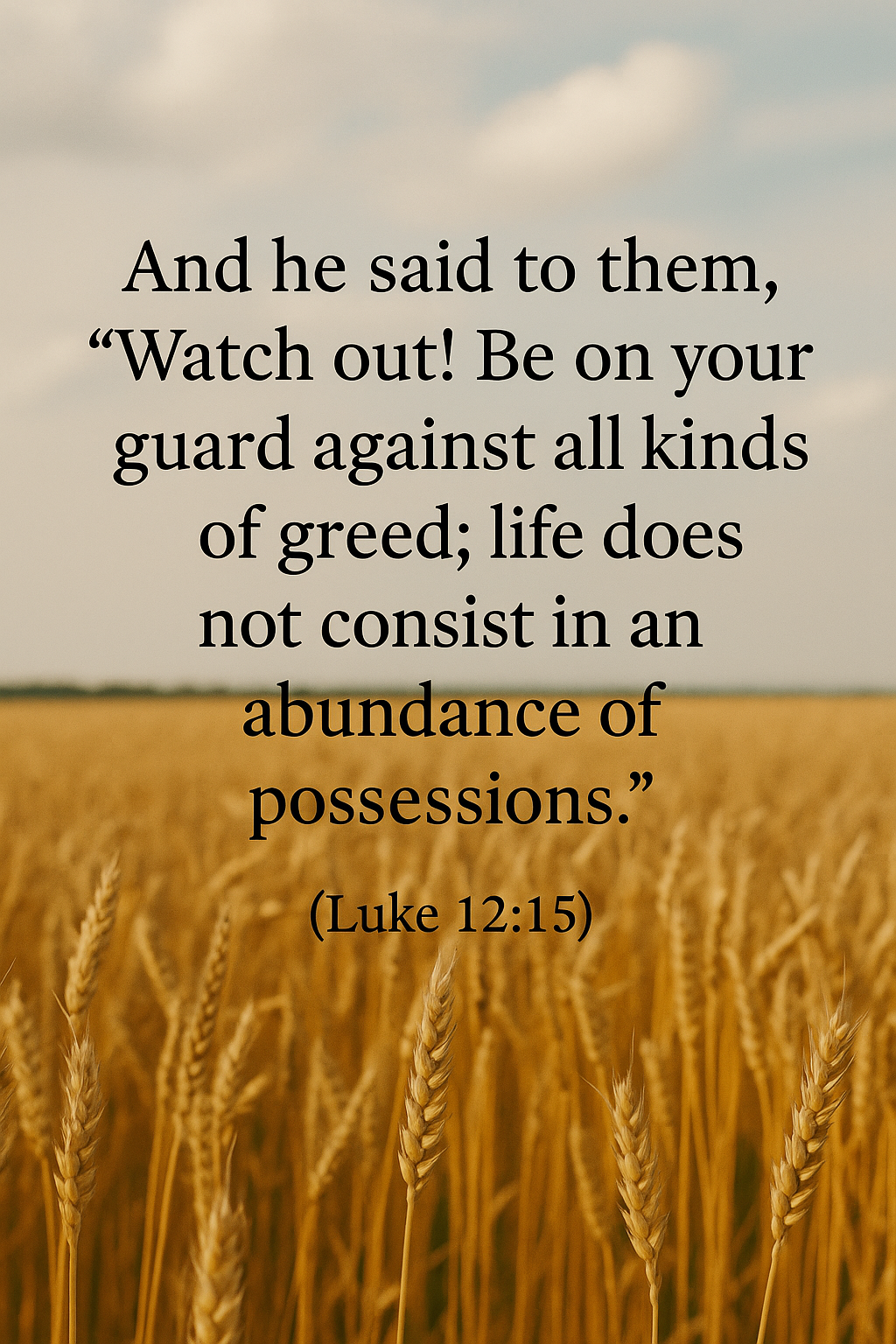 Luke 12:15