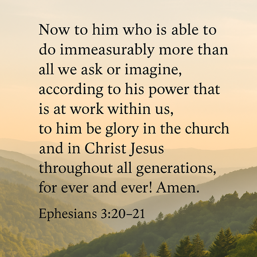 Ephesians 3:20-21