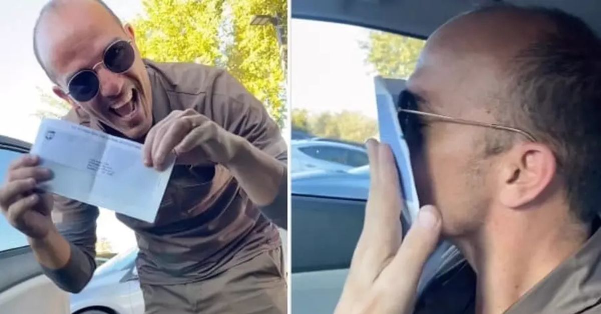 He Just Got His 1st Pay Check as an American and the UPS Worker's Joy ...