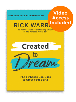 Created to Dream video access included Daily Hope Rick Warren