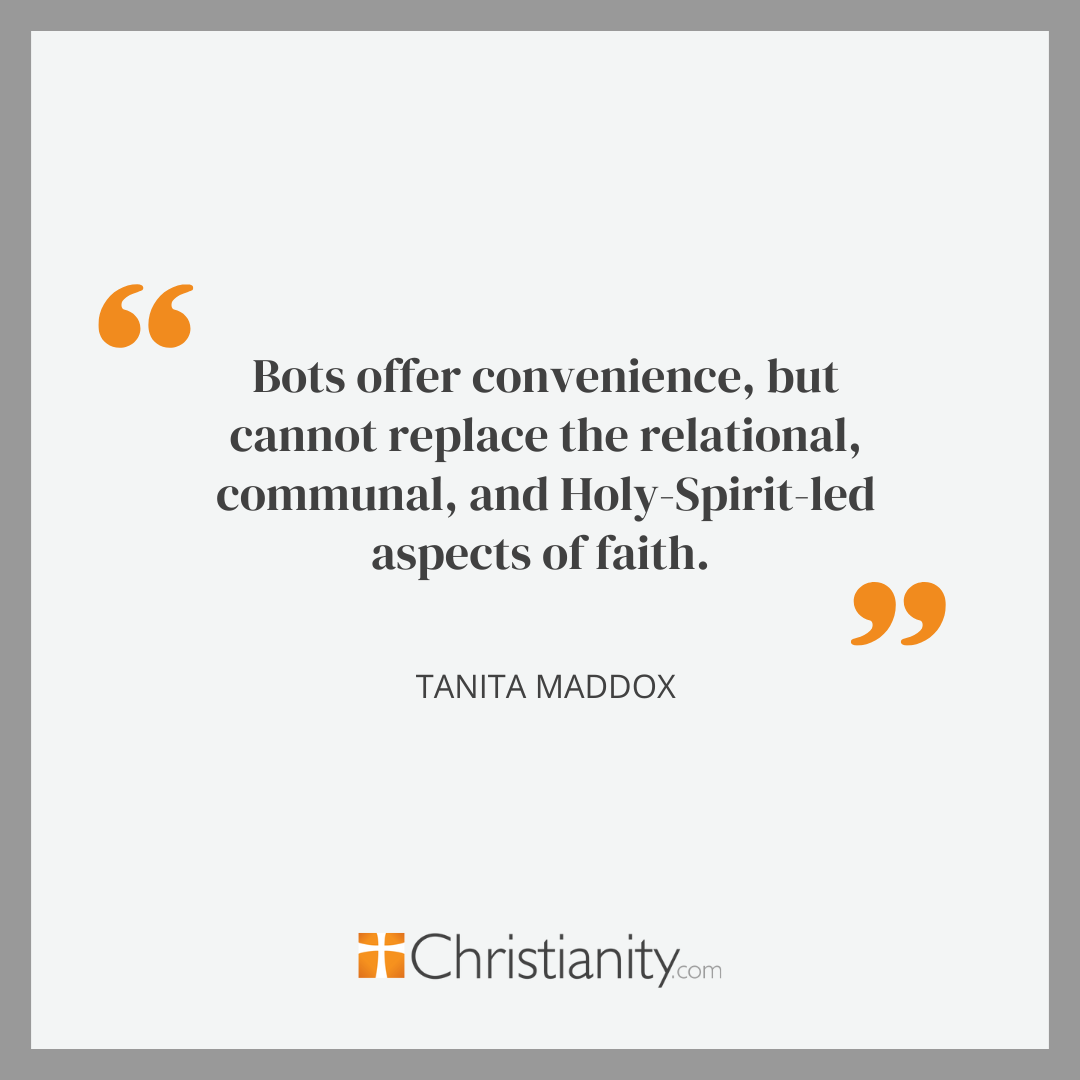 Quote from an article about AI religion apps