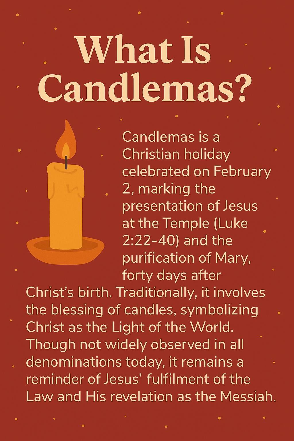 Infographic what is Candlemas