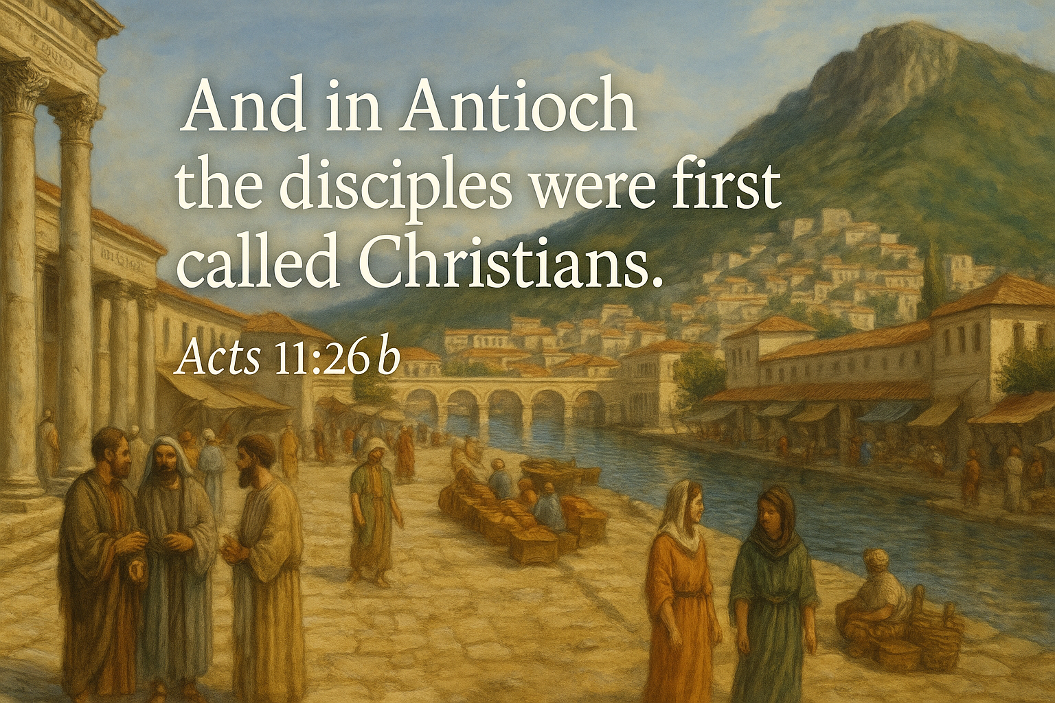 Ancient Antioch – And in Antioch the disciples were first called Christians. Acts 11:26b