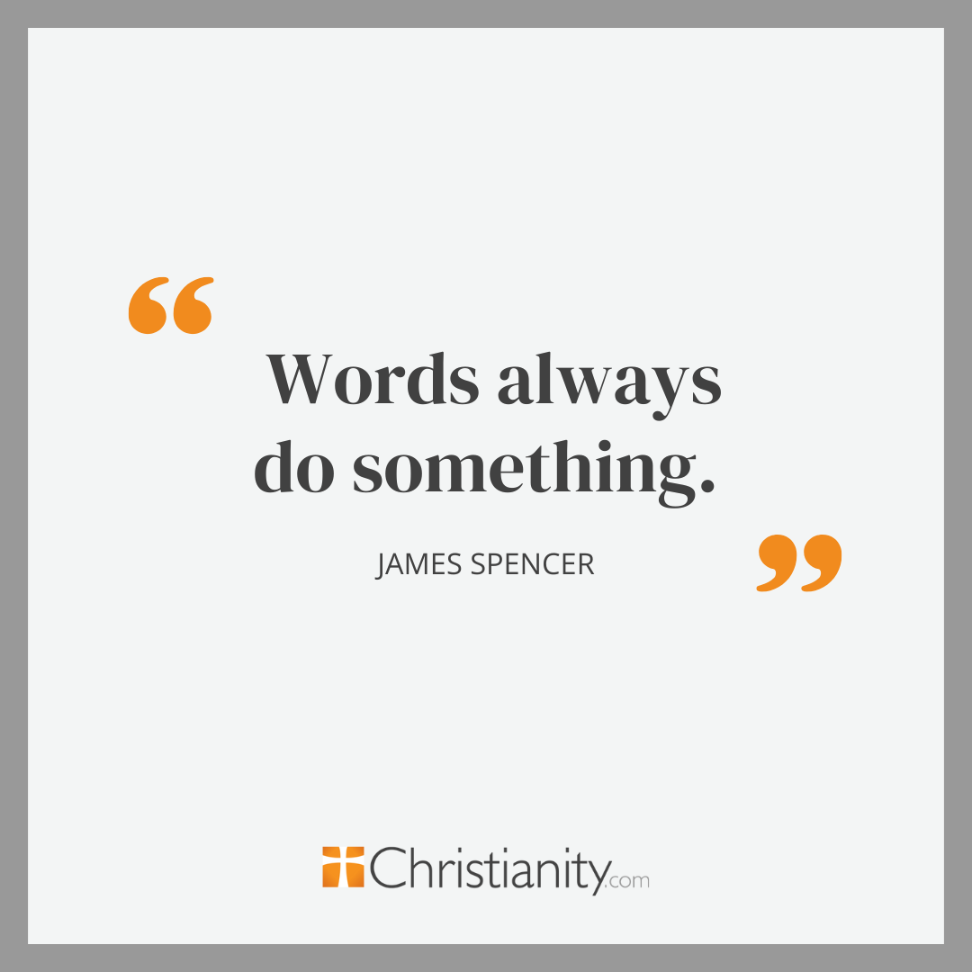 Quote from an article about the weight of words
