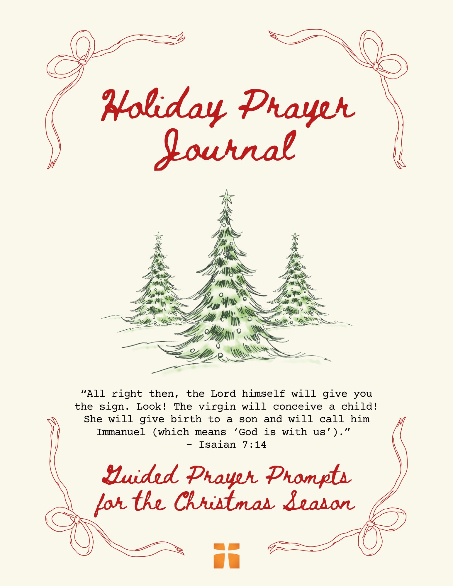Printable Holiday Prayer Journal