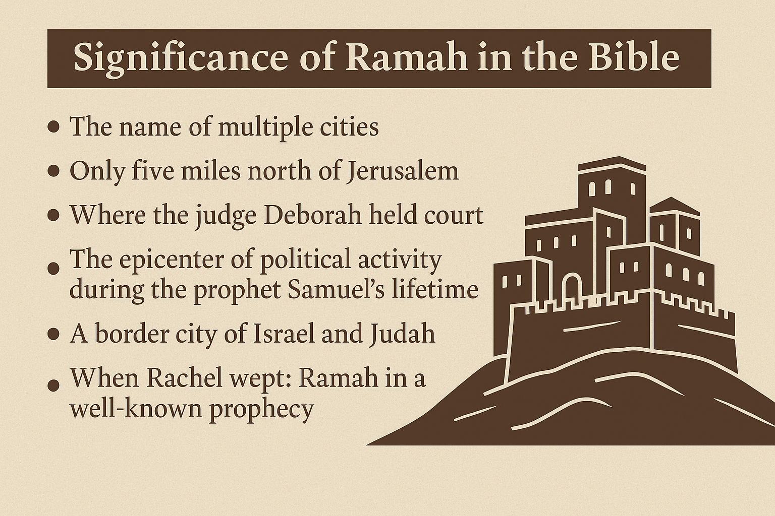 Ramah in the Bible