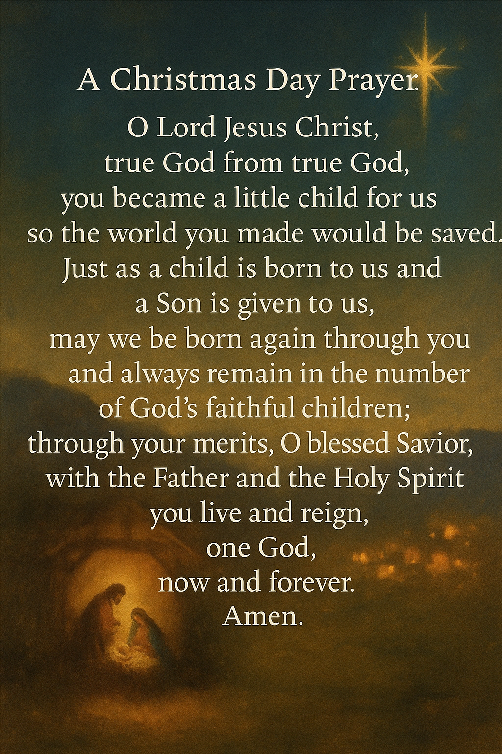 A Christmas Day Prayer