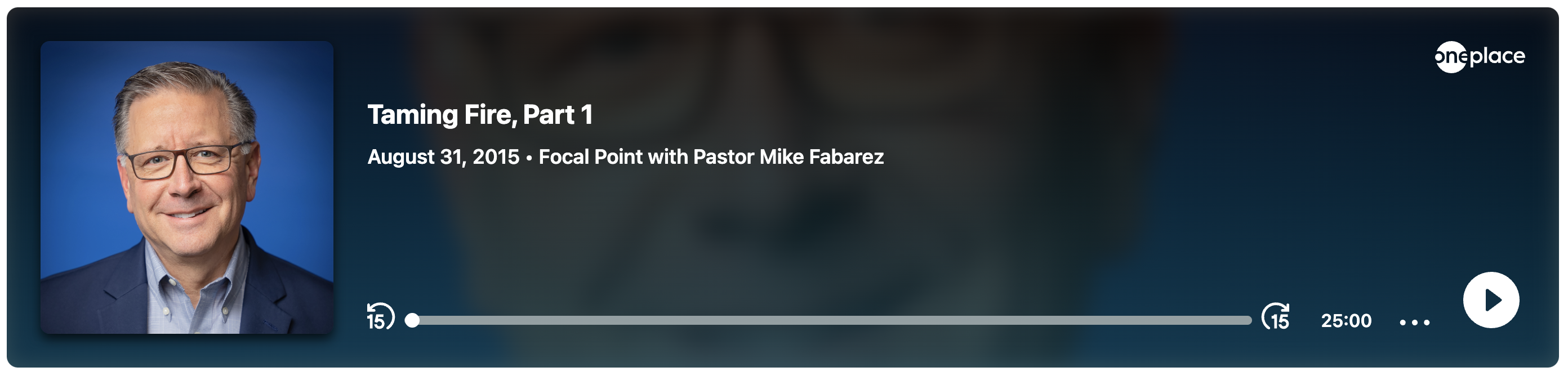 Taming the Fire, Mike Fabarez embed