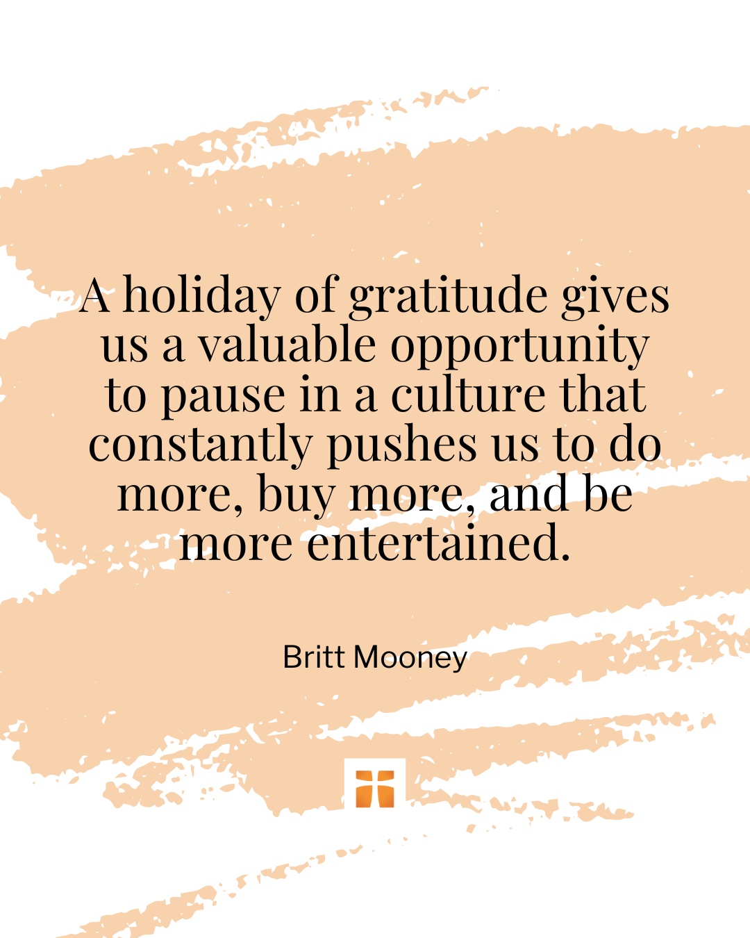 Quote about Glossing over Thanksgiving
