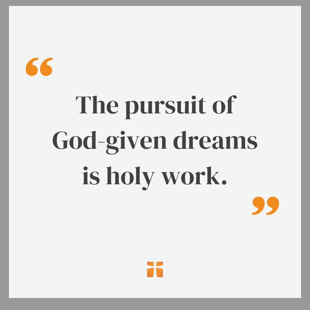 Quote from an article about manifesting God-given dreams
