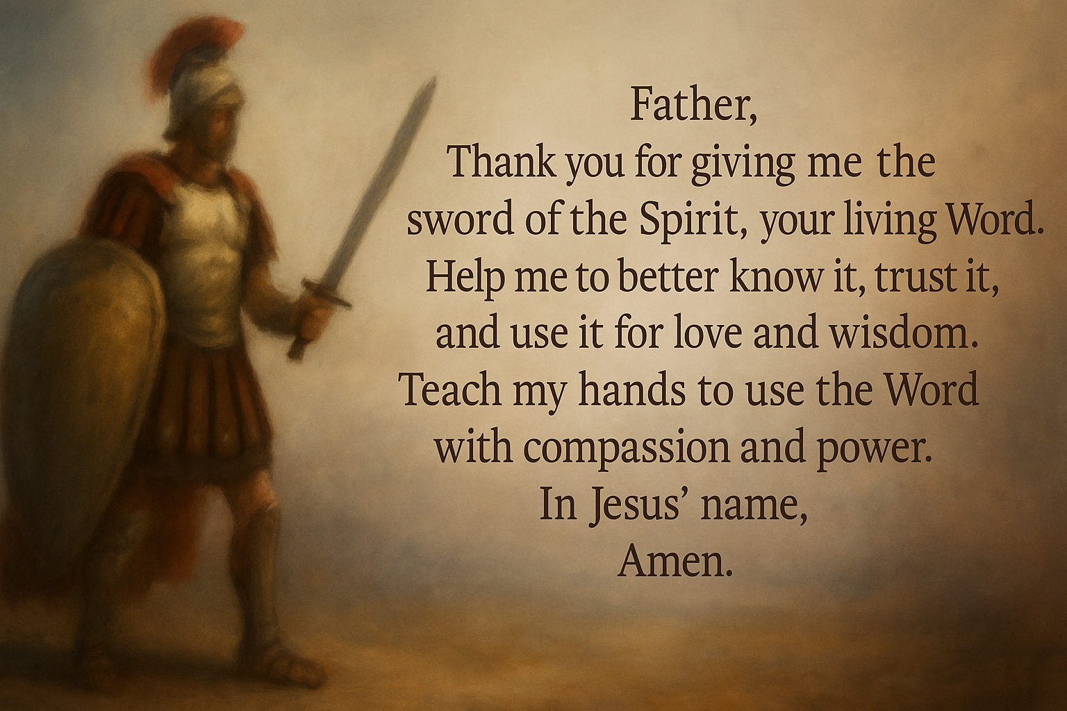 armor of god prayer