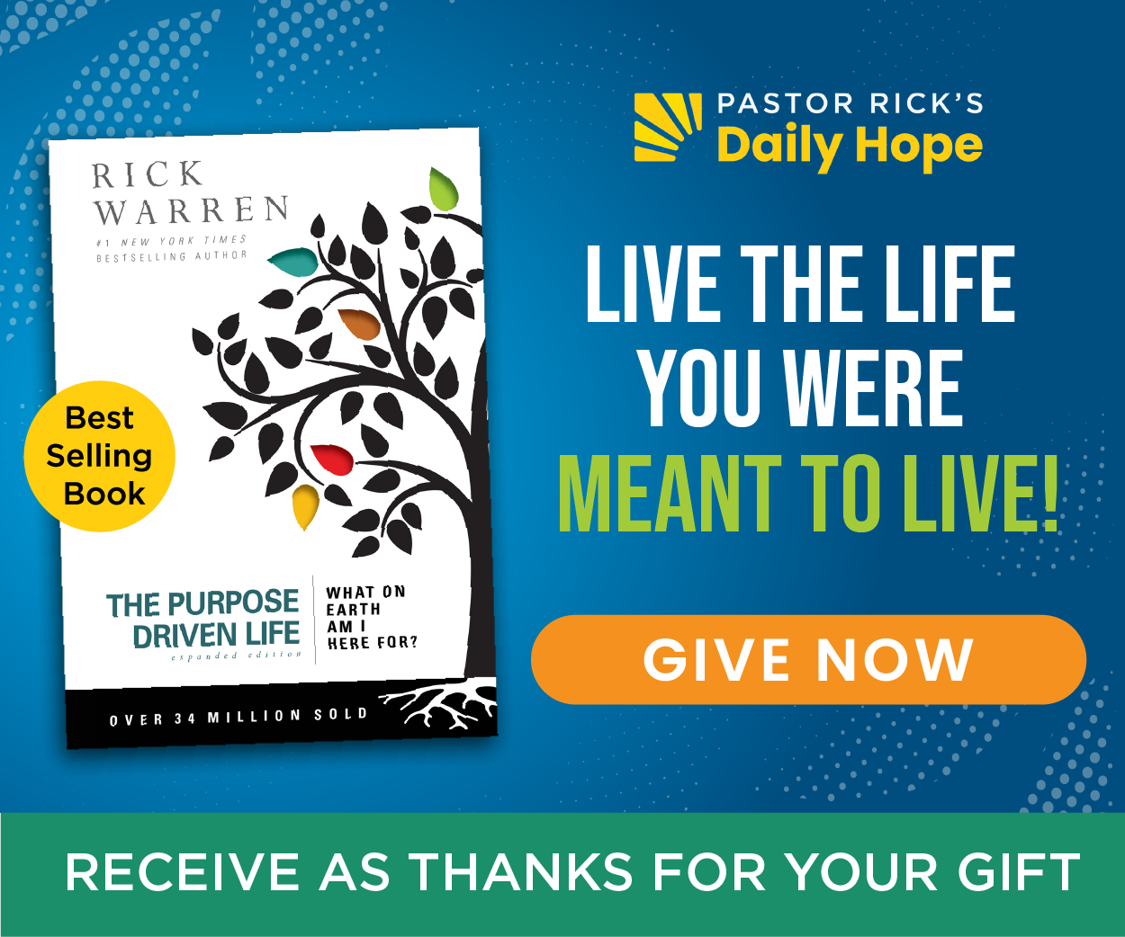 The Purpose Driven Life book