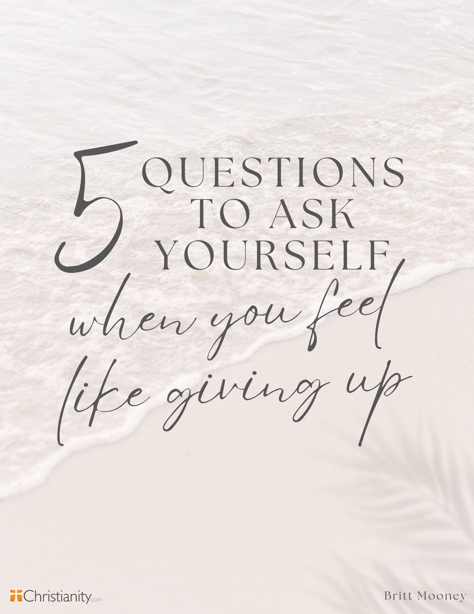 5 Questions to Ask Yourself When You Feel Like Giving Up Workbook Cover