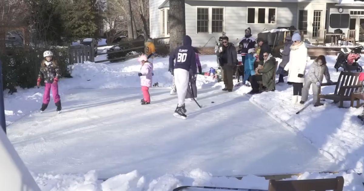 One Dad’s Backyard Ice Rink Turns Cold Weather Into Community Connection