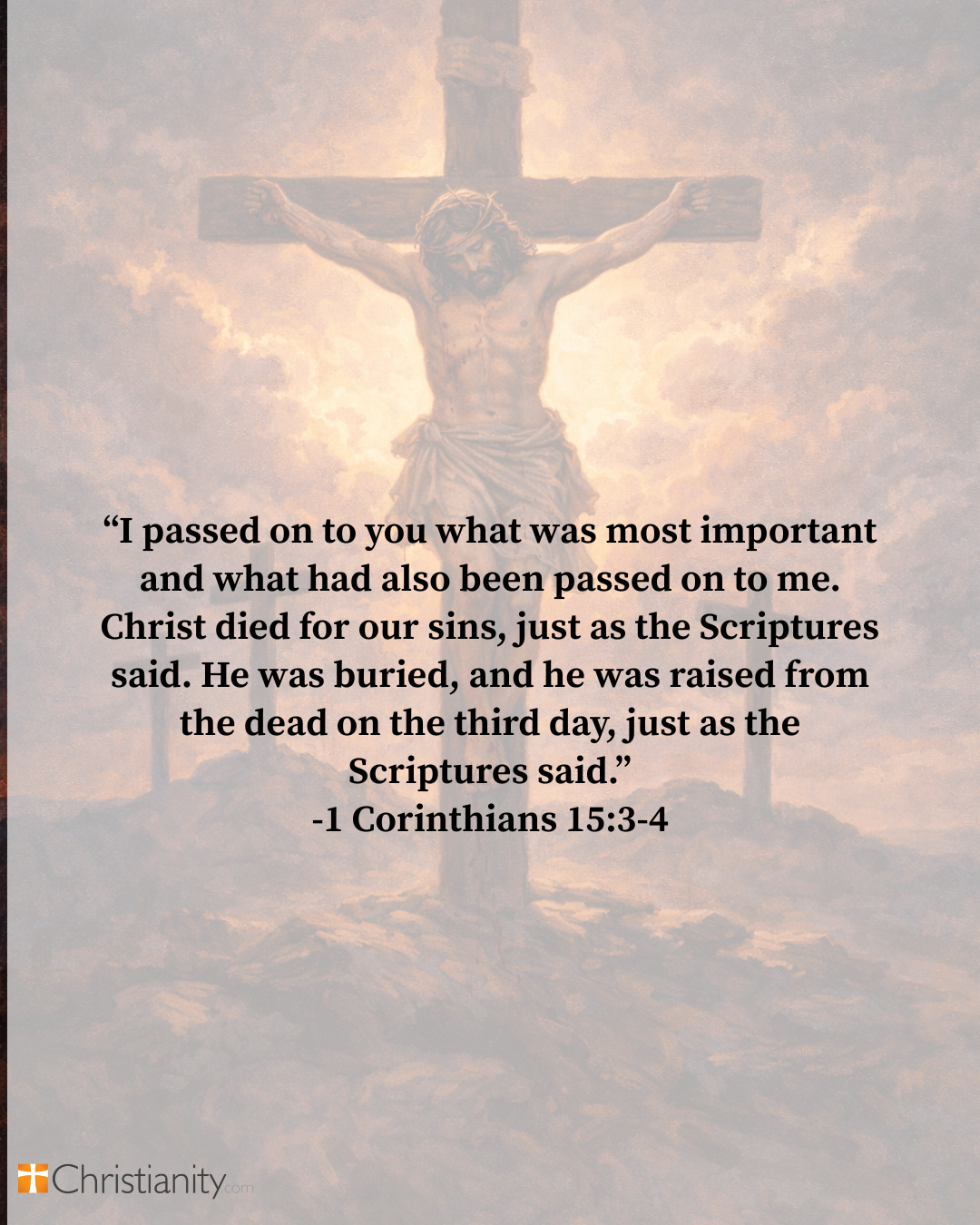 Good Friday cross graphic representing Jesus’ crucifixion and the meaning of the cross for salvation