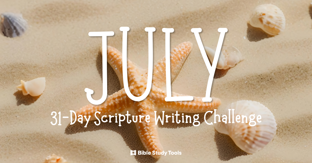 July Scripture Writing Guide