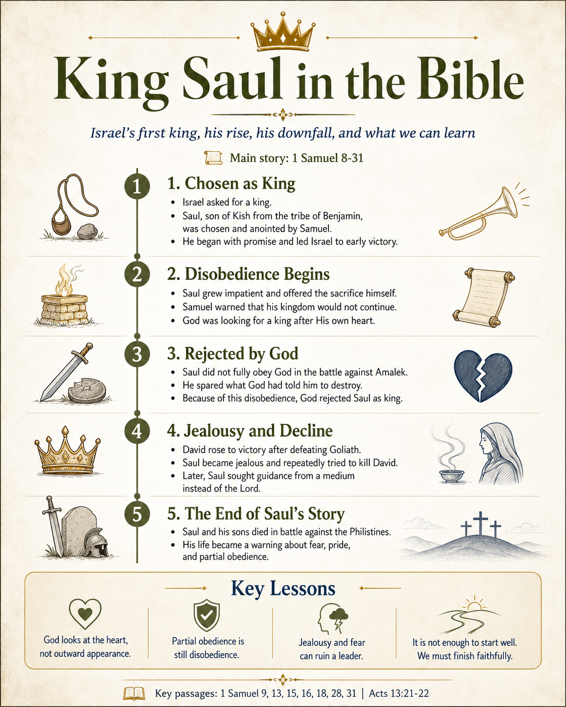 King Saul infographic