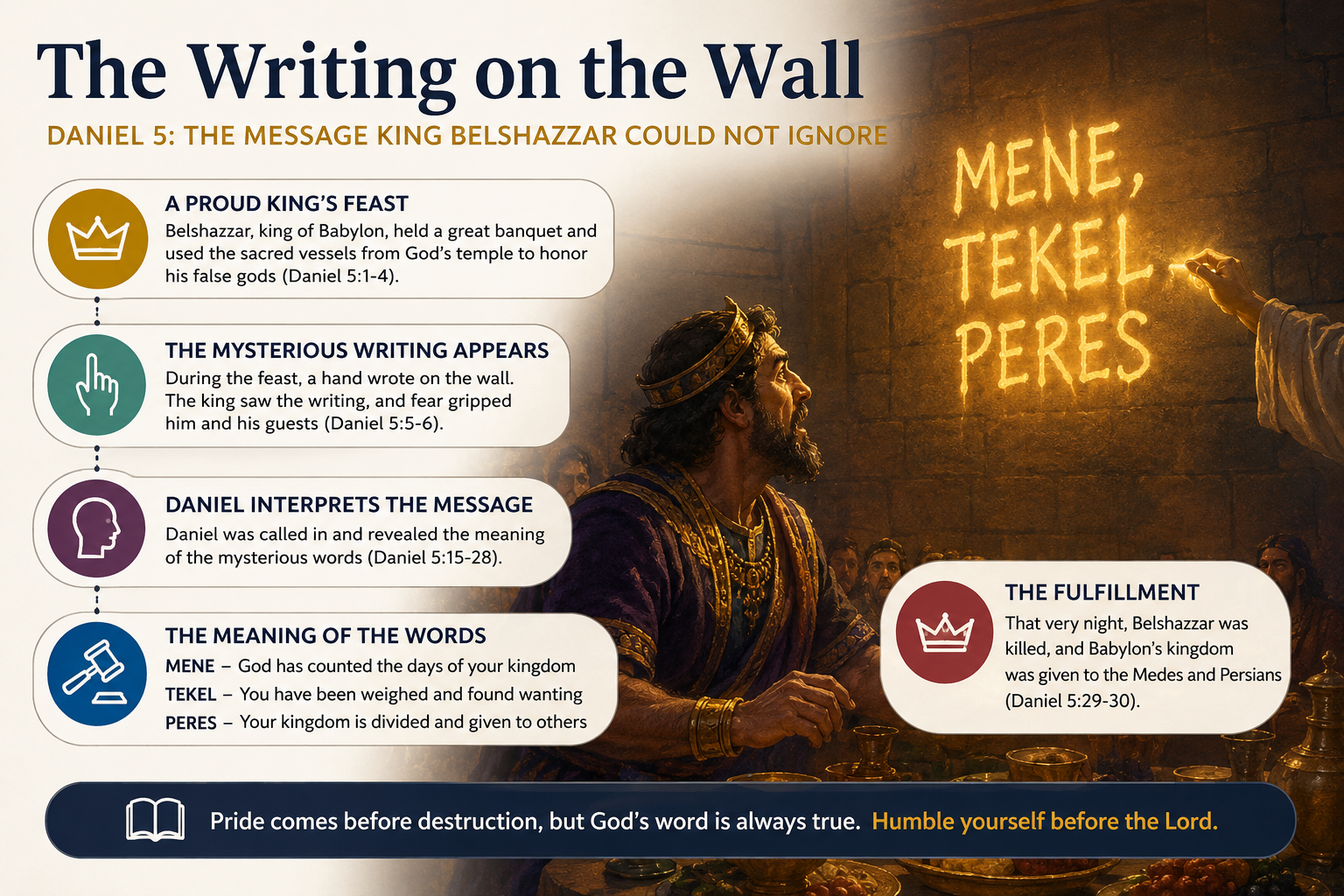 writing on the wall, belshazzars feast daniel 5