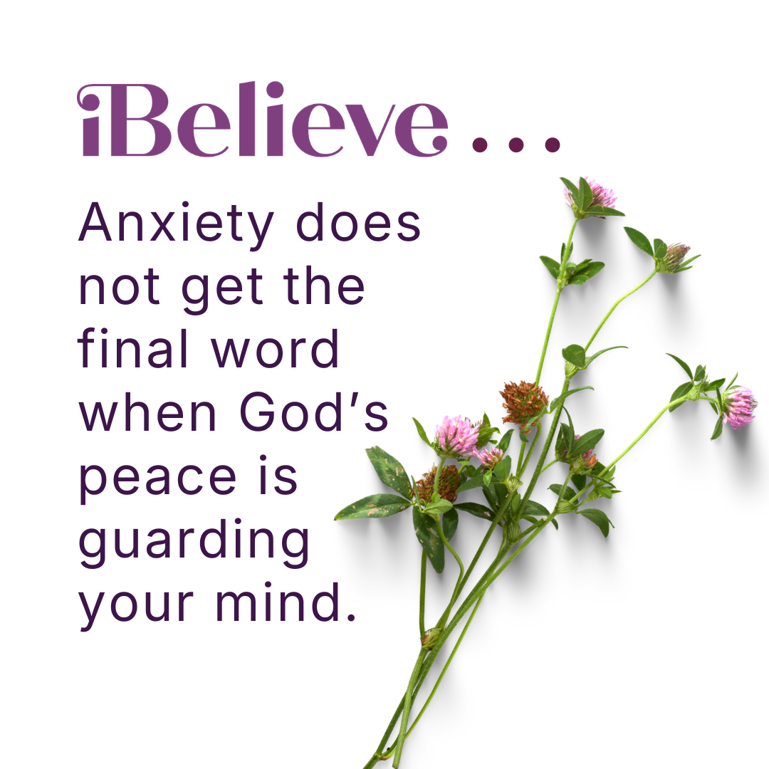 Quote card about God’s peace guarding the mind when anxiety and overthinking feel overwhelming