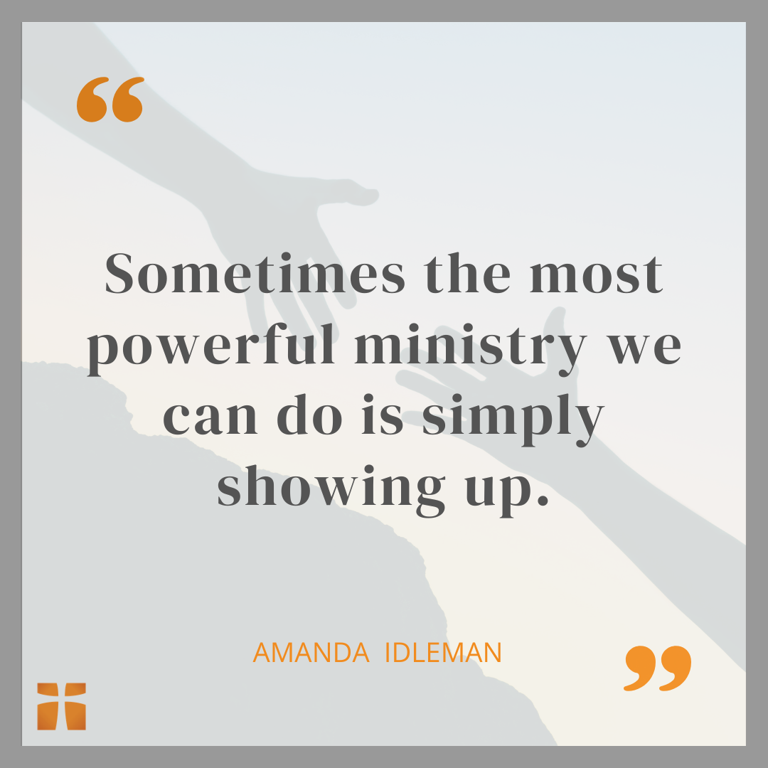 quote graphic about the most powerful ministry