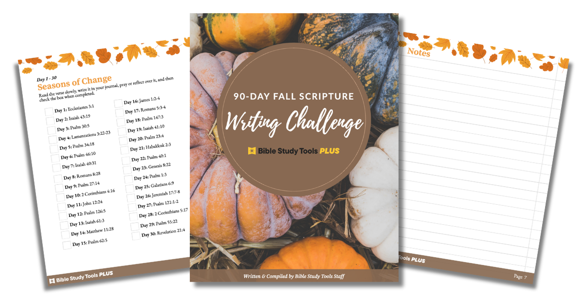 90 Day Fall Scripture Writing Challenge