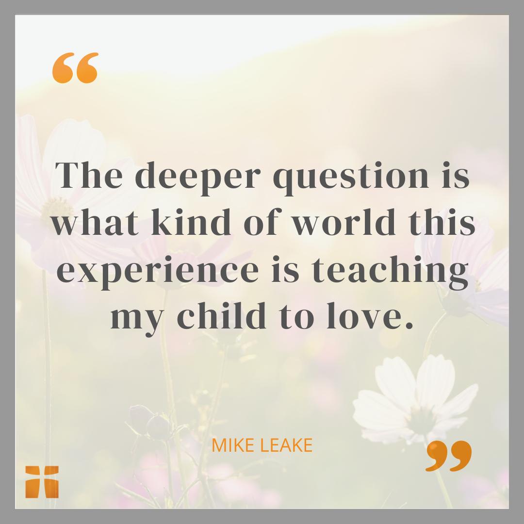 Quote graphic about Christian parents asking discipleship questions about Roblox and digital worlds.