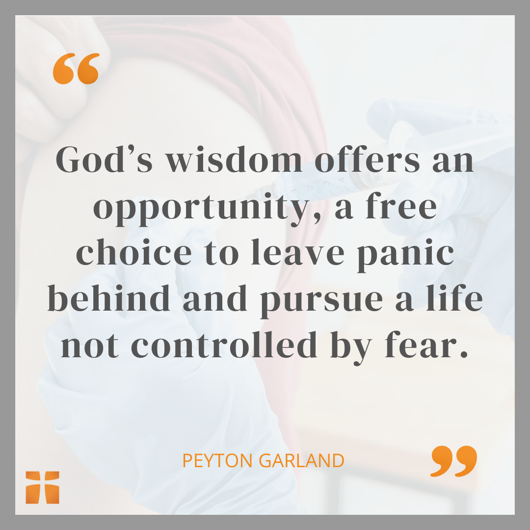 Quote graphic about seeking God’s wisdom when parenting decisions feel overwhelming.