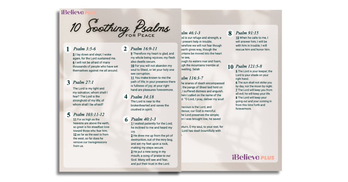 10 soothing psalms for peace