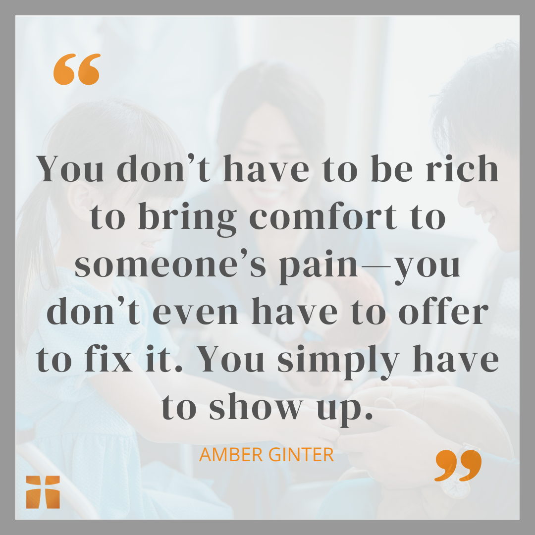 Quote graphic about you dont have to be rich to help