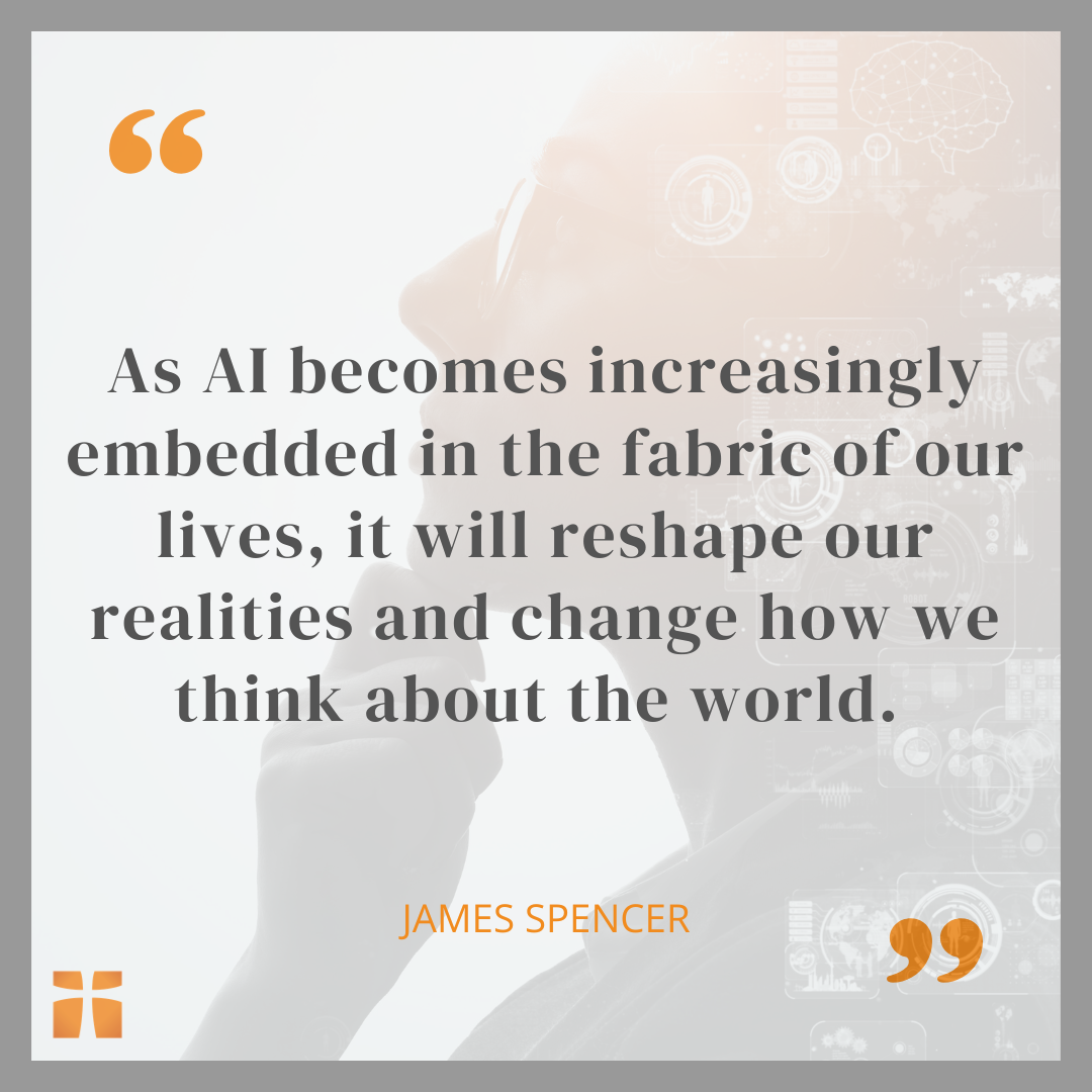 Quote graphic about human dependence, embodied wisdom, and Christian discernment in the age of AI.