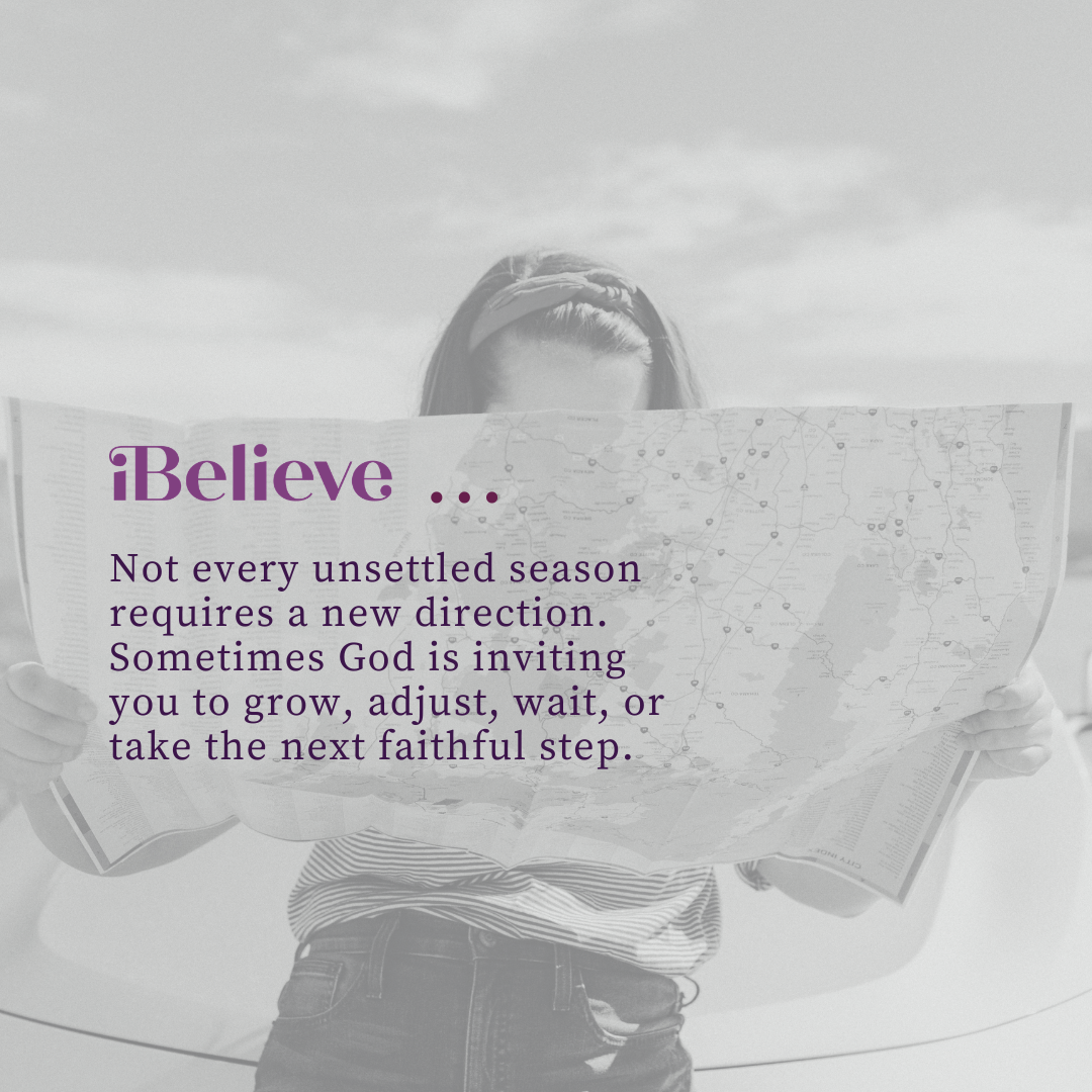 Christian woman praying with an open Bible while seeking God’s direction for her life