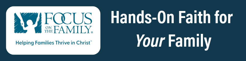 Hands on Faith for Families devotional banner