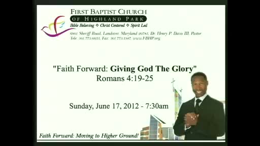 Faith Forward: Giving God the Glory